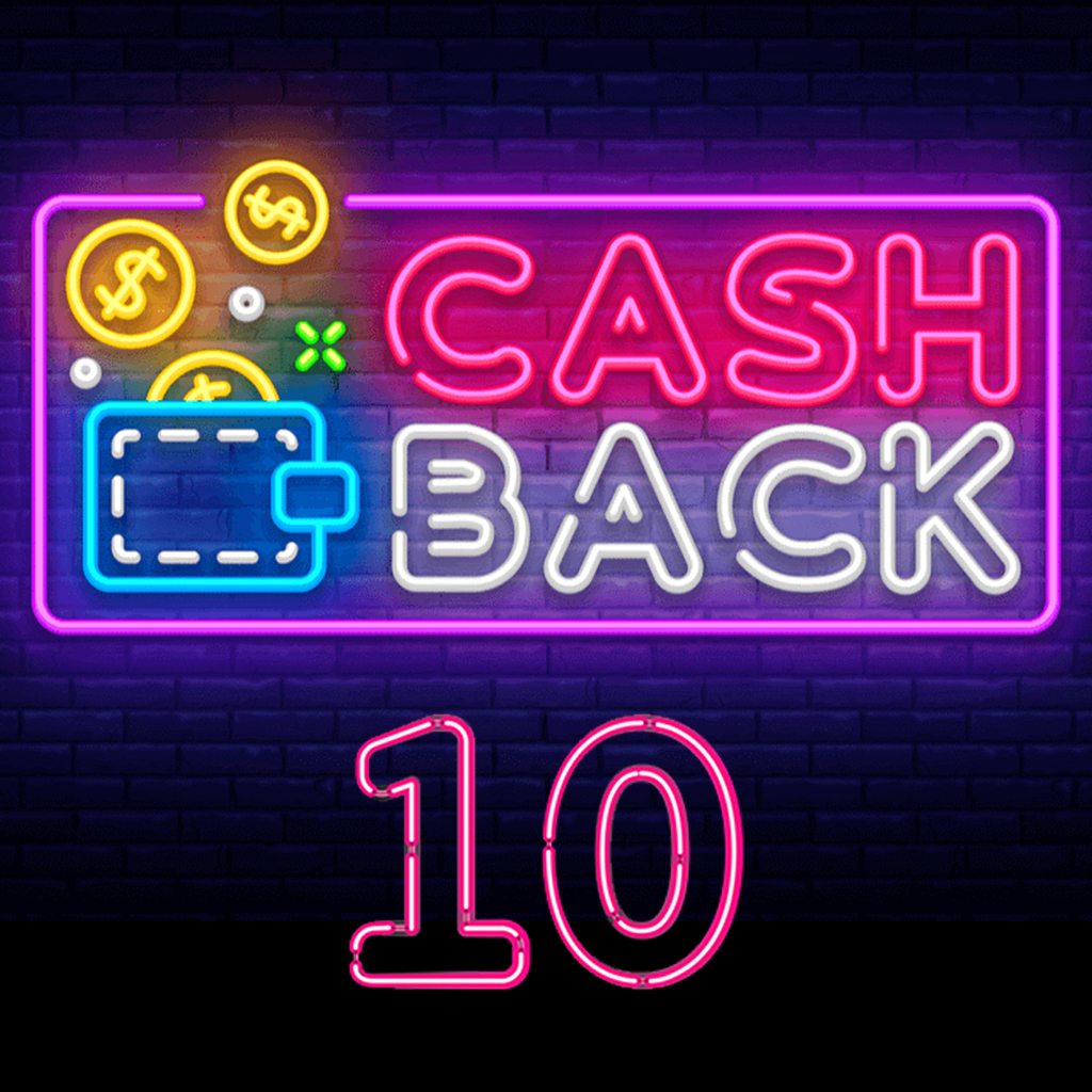 R$ 10 reais de Cash Back